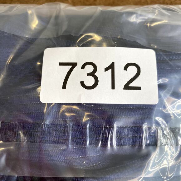 Lululemon Swiftly Tech Henley Shirt Mens Medium Blue Long Sleeve Performance Gym - Picture 13 of 13